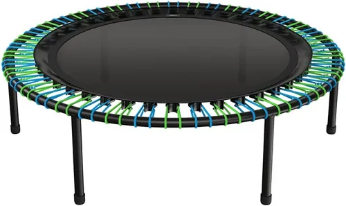 Miniatura 14 de bellicon Mini trampolín Suspensión elástica de hasta 330 libras Rebotador de fitness interior para adultos Patas atornilladas