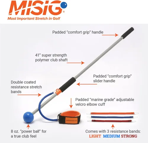 Miniatura 4 de The Most Important Stretch in Golf - Un dispositivo, estiramiento de golf, ejercicio de golf, tren de swing de golf en un solo movimiento. Práctica