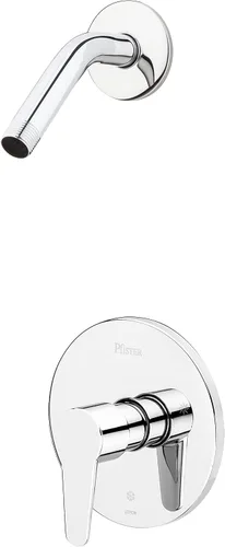 Miniatura 6 de Pfister Pfirst - Válvula moderna para bañera y ducha (válvula no incluida), incluye brazo de ducha, 1 mango, acabado negro mate, R89060B Mate negro