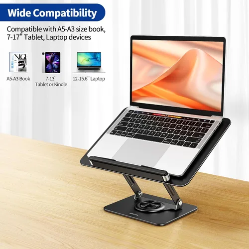 Miniatura 5 de BESIGN BS02 - Soporte de libro para lectura, soporte ajustable para libros, soporte ergonómico para laptop con clips elásticos para páginas