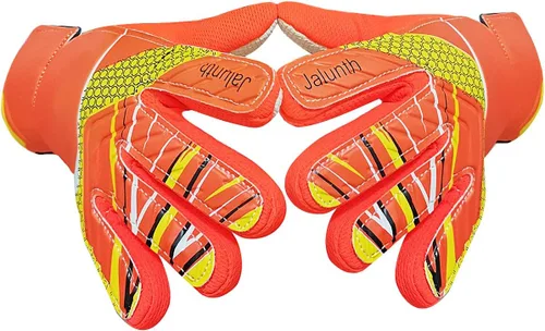 Miniatura 8 de Jalunth Guantes de Portero de Fútbol para Niños y Jóvenes, Guantes de Guardameta Jugador de Campo para Niños y Niñas, Palma de Látex Antideslizante