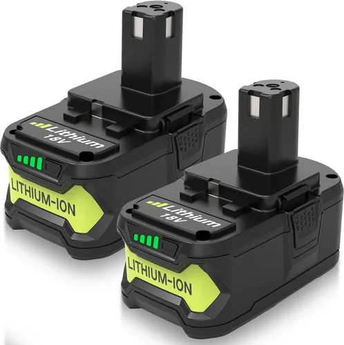Paquete de 2 baterías de repuesto de 8000 mAh para Ryobi 18 V 8.0 Ah compatible con batería de iones de litio Ryobi de 18 voltios P102 P103 P104