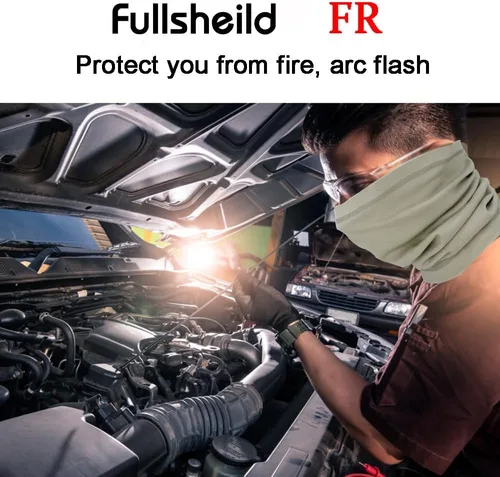 Miniatura 10 de Fullsheild FR - Máscara facial resistente al fuego, cubierta completa, polaina para el cuello, para soldar, caza, ejército, trabajo militar