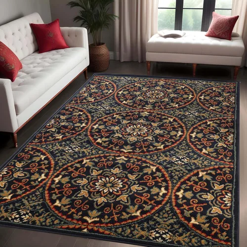 Miniatura 5 de Superior Alfombra de área interior con respaldo de yute, decoración moderna del piso para el hogar, pasillo, sala de estar, cubierta de suelo