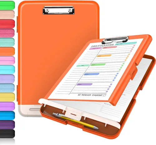 Miniatura 27 de Sooez - Sujetapapeles de documentos clínicos con almacenamiento, sujetapapeles de plástico resistente, de alta capacidad, con soporte para bolígrafo