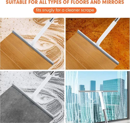 Miniatura 5 de Escurridor de Goma para Pisos de Superficie Lisa de Concreto, Piso de Azulejos, Escurridor de Piso Resistente para Garaje y Ducha para Remover Agua