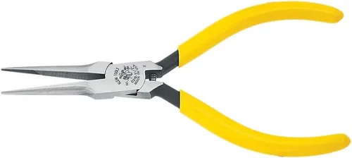 Klein Tools Alicates Linemans D318-51/2C, cortadores laterales de punta de aguja, con resorte cargado, 5 pulgadas con mandíbula moleteada