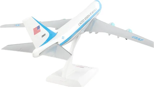 Miniatura 8 de Skymarks Boeing 747-200 VC-25 Modelo Snap-Fit a escala 1/250 – 11 pulgadas de longitud, 9.4 pulgadas de envergadura – Avión coleccionable