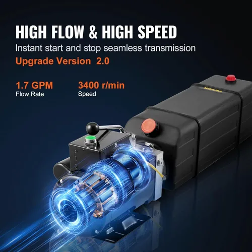 Miniatura 4 de Mophorn Bomba Hidráulica 2950 PSI 60HZ Unidad de Potencia Hidráulica 3 HP 220V Paquete de Potencia Hidráulica para Elevadores de 2 y 4 Postes Unidad