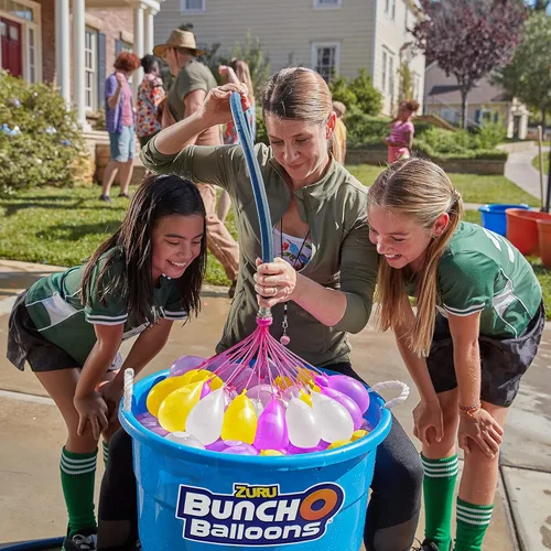 Miniatura 7 de Bunch O Balloons - Globos de agua de colores divertidos de Zuru, paquete de 6 ramos, más de 200 globos de llenado rápido, globos de agua
