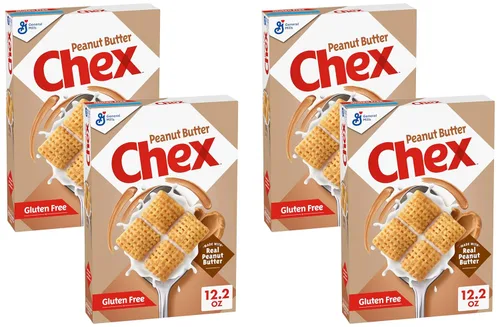 Miniatura 12 de Cereal de Mantequilla de Cacahuate Chex, Cereal para el Desayuno Sin Gluten, Hecho con Grano Integral, 12.2 onzas