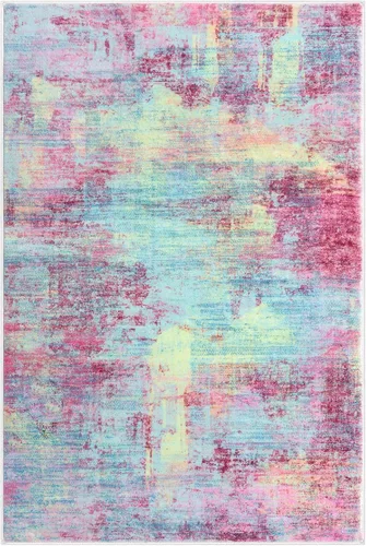 Miniatura 1136 de IOHOUZE Alfombra abstracta lavable de 3 x 12 pies para pasillos, antideslizante para cocina, camino de entrada de lana sintética para interiores