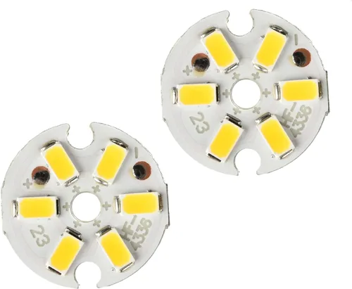 Miniatura 6 de Othmro 4 bombillas LED de chip de 300 mA de 3 W, 9-11 V, súper redonda, bombilla de chip LED, dispositivos montados en superficie, focos de luz