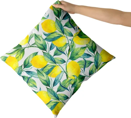 Miniatura 7 de Juego de 2 fundas de almohada cuadradas decorativas para sofá, automóvil, dormitorio, decoración del hogar con diseño de hojas verdes de 20 x 20