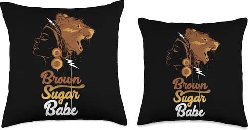 Miniatura 3 de Brown Sugar Babe Proud Black Women African Pride Throw Pillow