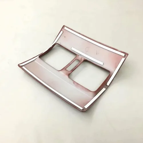 Miniatura 3 de ABS madera grano interior consola trasera salida de aire panel marco cubierta ajuste ajuste para Toyot* Prado FJ150 2010 ~ 2017