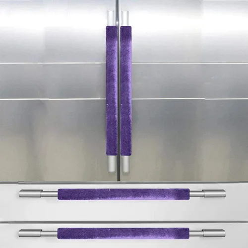 Miniatura 14 de Fundas para manijas de refrigerador, juego de fundas para manijas de electrodomésticos de cocina, horno microondas, nevera o lavavajillas, protector