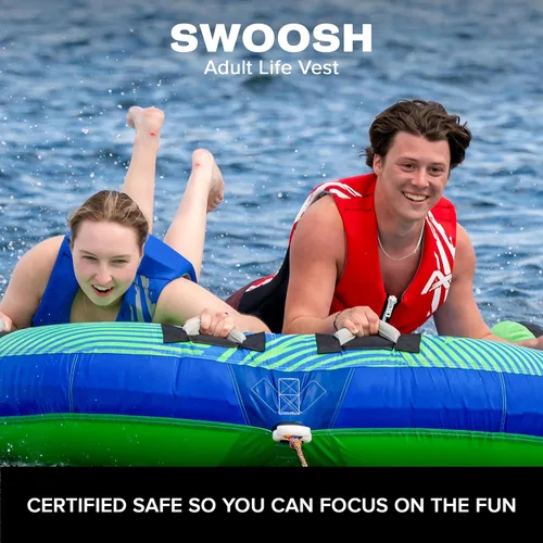 Miniatura 2 de Airhead Swoosh Kwik-Dry Neolite Life Jacket, US Coast Goard Approved Type III Life Jacket, Adult and Youth Sizes Rojo