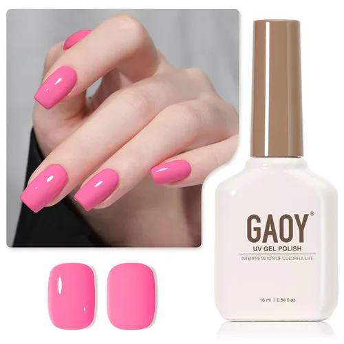 Miniatura 23 de GAOY - Esmalte de uñas de gel marrón, 16ml de esmalte de gel para quitar por remojo, curado con luz UV para arte de uñas, manicura DIY en casa, 2088