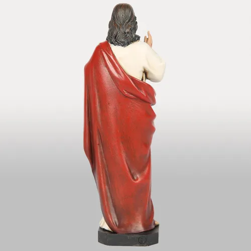 Miniatura 5 de Estatua católica BC del Sagrado Corazón de Jesús, 6" H decoración del hogar de Jesucristo, figura católica coleccionable, regalos religiosos, hecha