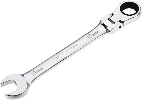 Miniatura 7 de uxcell Llave combinada de trinquete de cabeza flexible de 0.512 in métrica 72 dientes 12 puntos trinquete caja terminada herramientas de llave