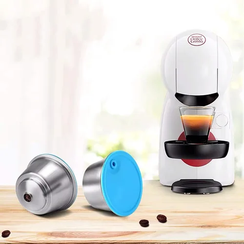 Miniatura 2 de Taza de filtro de cápsula de café de acero inoxidable recargable - Cápsula de café reutilizable para Dolce Gusto