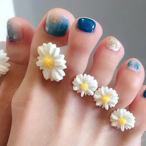 Miniatura 4 de Separadores de dedos para esmalte de uñas, juego de 4 espaciadores de dedos para pies para aplicar esmalte de uñas durante la pedicura