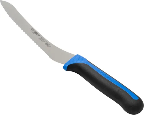 Miniatura 2 de Winco Sof-Tek, Cuchillo Utilitario/Para Pan de 9 Pulgadas con Desplazamiento, Mango de Agarre Suave Estándar