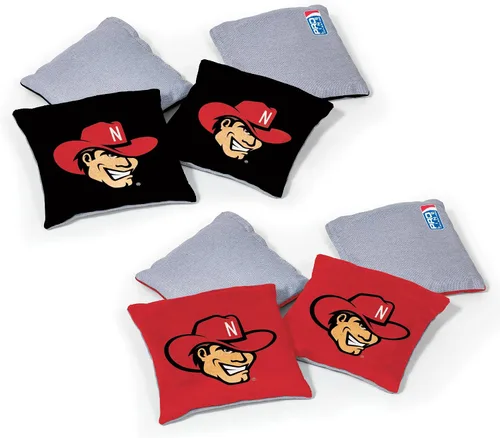 Miniatura 31 de Wild Sports - Puf de doble cara NCAA College de 8 unidades, bolsas de lanzamiento prémium para juego de cornhole, ideal para portones traseros