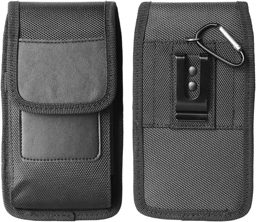 Miniatura 6 de Funda vertical de nailon para teléfono celular con clip para cinturón y gancho - XXL