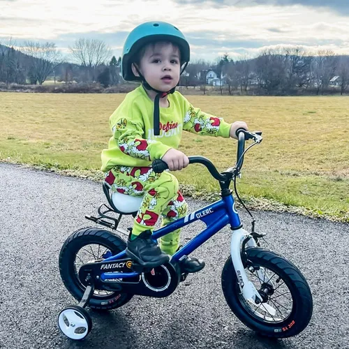 Miniatura 5 de Glerc Fantacy Kids Bike, 12-20 Inch Children Bicycle for 2-13 Years Old Boys Girls, Kids Bicycle with Water Bottle Holder & Headlight & Training Azul