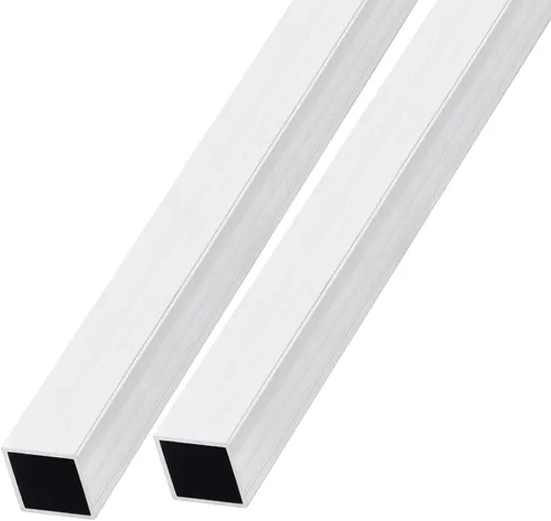 Miniatura 9 de METALLIXITY Tubo cuadrado de aluminio (10 mm x 10 mm x 1 mm x 300 mm) 2 piezas, Tubo de aluminio 6063 - para mobiliario del hogar, maquinaria