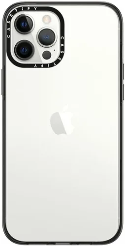 Miniatura 12 de CASETiFY Funda compacta para iPhone 12 [2 veces probada contra caídas de grado militar / protección contra caídas de 4 pies] - Negro transparente