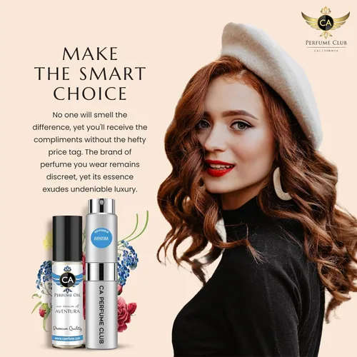 Miniatura 3 de CA Perfume Duo Impression of Aventura For Men Colonia Eau de Parfum + Fragancia Aceite Corporal Botella Roll-On Tamaño Viaje 0.27 Fl Oz + 0.33 Fl Oz