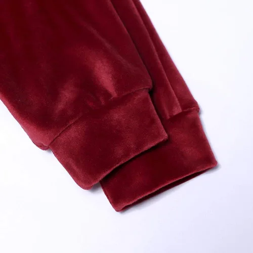Miniatura 4 de MYGBCPJS Conjunto deportivo de 2 piezas de sudadera de terciopelo para niña pequeña