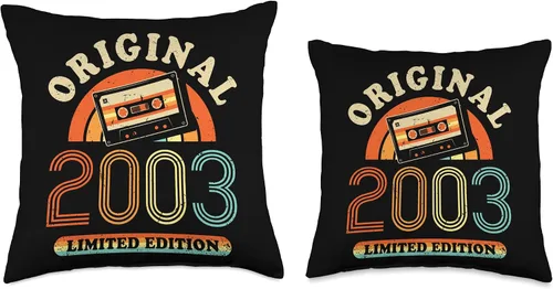 Miniatura 3 de Retro Limited Edition 2003 Cassette Tape 23rd Birthday Throw Pillow