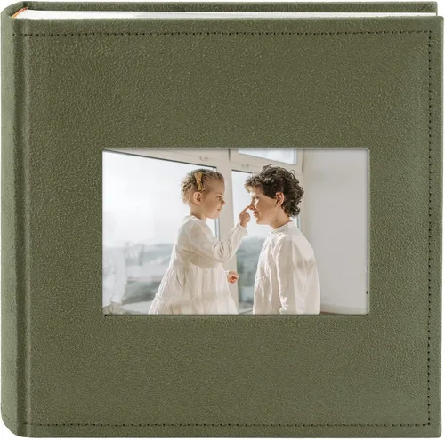 Miniatura 13 de Golden State Art, álbum de fotos de cuero sintético con capacidad para 200 fotos de 4 x 6 pulgadas con espacio para escribir notas, ideal para bodas