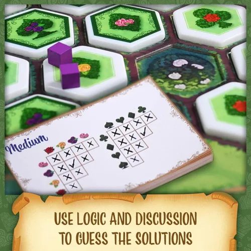 Miniatura 5 de Northstar Game Studio Paint The Roses Deluxe Juego de Mesa Juego de Estrategia Cooperativa para Adultos, Adolescentes y Familias Rompecabezas