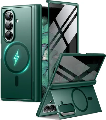 Miniatura 14 de BERFY Funda para Samsung Galaxy Z Fold 7 con Protector de Pantalla de Privacidad, [Compatible con MagSafe][Anti Espía] Soporte Plegable Oculto