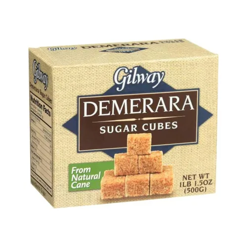 Miniatura 3 de Gilway Cubos de azúcar Demerara De azúcar de caña natural 17.6 oz (500 g) cada uno [Paquete de 2]