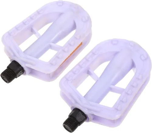 Wakauto Pedales de bicicleta para niños, pedales de husillo de 1/2 pulgadas, antideslizantes, accesorios de bicicleta para 12 y 14 niños, color