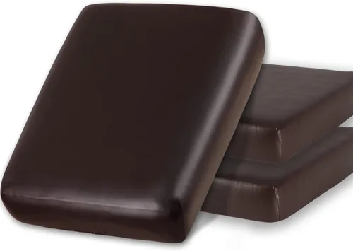 Miniatura 11 de Fundas de cojín de piel sintética para sofá, fundas de asiento de sofá, fundas de asiento de caravana impermeables con parte inferior elástica
