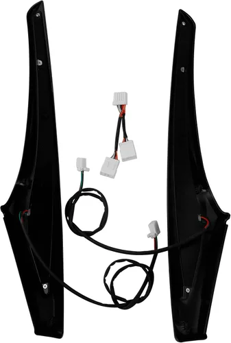 Miniatura 6 de TCT-MOTORPARTS Alforjas Accent Swoop - Luz LED para Honda Goldwing GL1800 F6B 2013-2017 Negro+préstamo claro