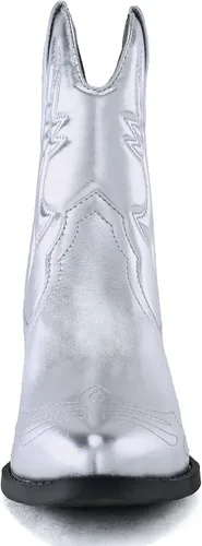 Miniatura 3 de Soda RIGGING Botas de tacón bajo con puntada occidental para mujer