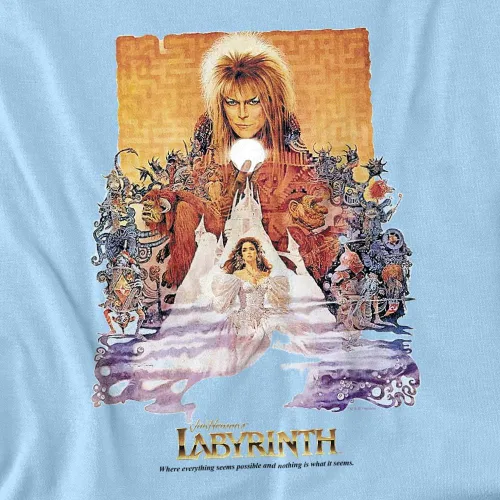 Miniatura 4 de Popfunk Camiseta y calcomanías clásicas de la película Labyrinth David Bowie Goblin King, Blanco sucio