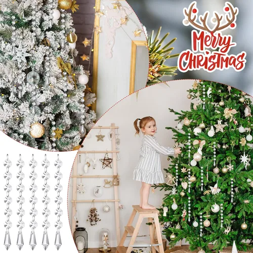 Miniatura 3 de Nuenen - 100 piezas de cristales acrílicos colgantes para centros de mesa, candelabro, guirnalda de cristal transparente, cuentas acrílicas