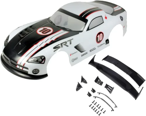 Miniatura 6 de Escala 1/10 RC pintada precortada Drift Racing Touring Onroad Carrocería de coche Ancho 7.480 in con accesorios de espejo retrovisor (VP rojo)