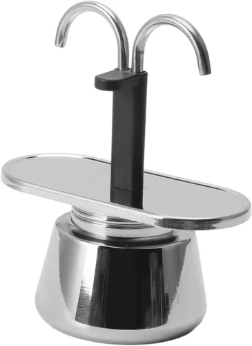 Miniatura 5 de 2 tazas 100ML olla doble acero inoxidable moca cafetera italiana DIY conducto cafetera