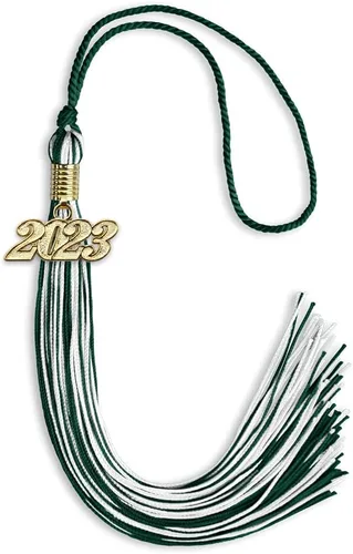 Miniatura 234 de Endea Graduation - Borla de doble color mixto con fecha dorada (negro/dorado antiguo, 2021)