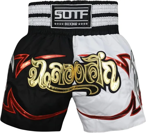 Miniatura 8 de Pantalones cortos de boxeo para mujer, pantalones cortos de entrenamiento de artes marciales mixtas para hombres, BJJ Muay Thai, pantalones cortos